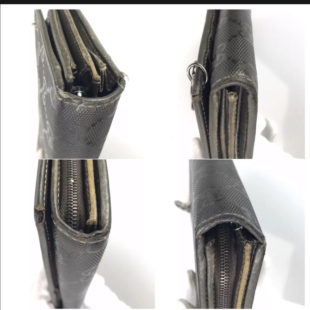 ❌SOLD❌ Gucci Dark Gray Wallet With Chain Strap! - Picture 7 of 13